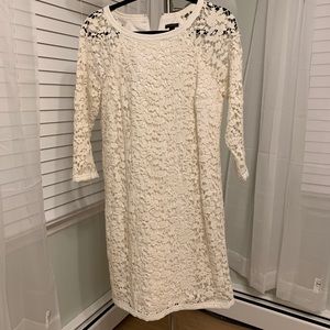 Ann Taylor White Lace Dress